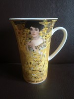 Goebel aranyozott porcelán Klimt: Adele 5 dl-es bögre, új