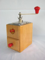 Retro wooden house hand grinder coffee grinder