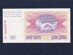 Bosznia-Hercegovina 10 Dínár bankjegy 1992 UNC (id12945)