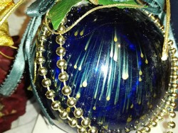 Christmas ornament, glass ball, ... 11Cm in diameter.