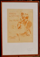 Jacques wely: march of nations, lithography
