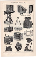 Fényképészet I., II., egyszínű nyomat 1894, német, eredeti, fényképezőgép, fotográfia, fénykép