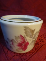 Lowland porcelain sugar bowl with purple flower without lid. He has!