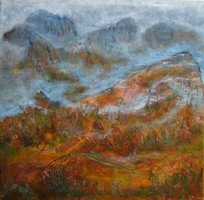 Moona - Hegyek sorozat EREDETI olajfestmény