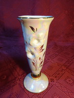 German porcelain, vase with lyceum frame, height 17.5 cm. He has!