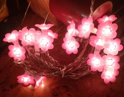 20 pink sötét rózsaszín virágos füzér karácsonyi dekoráció, ajánljon!