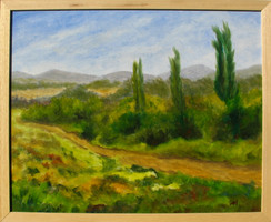 Moona -  Márianosztrai táj EREDETI OLAJFESTMÉNY