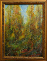 Moona - Erdő sűrűjében EREDETI akril festmény