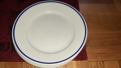 23,5 cm Zsolnay menza kék csíkos lapos tányér