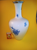 Herendi ritka kék Apponyi mintás váza 110x62,5 cm