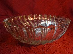 Czech crystal glass bowl, diameter 23 cm. He has!