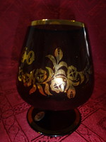Bohemia Czechoslovakian glass cup. 60th Birthday. With gold decoration. He has!