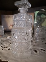 Kristály pohár és kristály Whiskys üveg