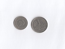 1 Márka 1957, 50 Pfennig 1950