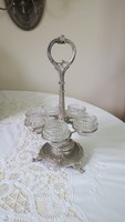 Silver-plated pewter table spice holder