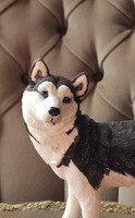 Husky dog figurine sculpture showcase decoration