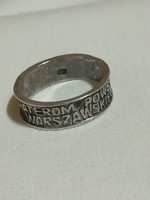 2. világháborús   lengyel  ezüst  gyűrű.