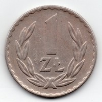 Lengyelország 1 lengyel Zloty, 1949, nikkel