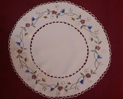 Tablecloth fair 70% price discount embroidered round pedestal tablecloth