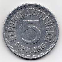 Ausztria 5 osztrák Schilling, 1952