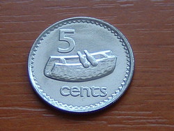 FIJI FIDZSI SZIGETEK 5 CENT 1998 ((l) = Royal Mint in Llarisant  FIJI DOB # 