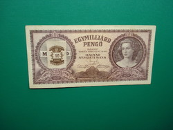 1 milliárd pengő 1946  Nem hivatalos jelölés bélyeggel!