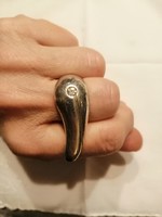 Különleges extravagáns egyedi ezüst gyűrű