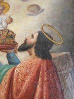Szent István felajánlja a koronát Máriának