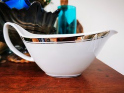 IRIS SILVER DECORATED SAUCER