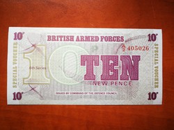 Anglia 10 Pence, Katonai kiadás, 6. széria 1972 