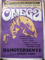 Omega koncert plakát 1972 előtt