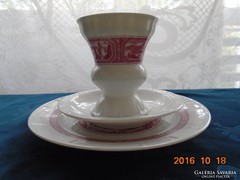 Rüdesheim am Rhein anno 1860 borváros képeivel ,"farizeus" kávé, serleges reggeliző készlet