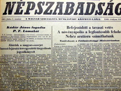 1965 június 5  /  NÉPSZABADSÁG  /  Régi ÚJSÁGOK KÉPREGÉNYEK MAGAZINOK Ssz.:  14859