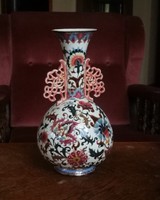 Zsolnay, antik TJM jelű hibátlan váza, az 1800-as évek végéről