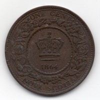 Kanada Új-Skócia 1 cent, 1864