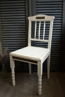 Szecessziós szék, fehérre festve, vintage