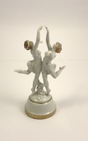 Táncoló szüzek -antik porcelán szobor