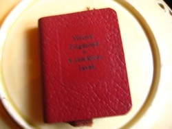 Mini book, swordsman with love letter 1957, 50 x 65 mm