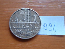 FRANCIA 10 FRANCS FRANK 1974 c + dolp. TÉRKÉP #991