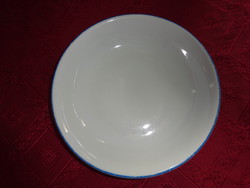 Zsolnay porcelain, blue striped deep plate, diameter 21 cm. He has!