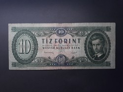 10 Ft 1949 - Zöld tízes forint bankjegy, többször hajtott papírpénz eladó