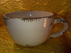Óriás porcelán füles csésze mázas kerámia kaspó is lehet