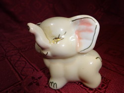 German porcelain figurine, elephant baby, height 6 cm. He has!