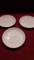 3 Avon porcelain plates, cup coasters