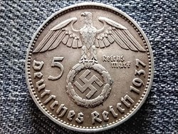 Németország Horogkeresztes .900 ezüst 5 birodalmi márka 1937 J (id41798)