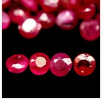 Madagaszkári rubin drágakövek 52 db 2,2mm (9.08ct)
