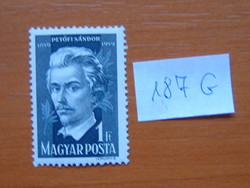 MAGYAR POSTA 1 FORINT 1949 Petőfi Sándor (1823-1849) halálának 100. évfordulója 187G