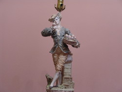 Hatalmas figurális asztali lámpa, szobor