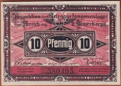 Lágerpénz /hadifogoly pénz/ 10 Pfennig ritkaság