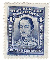 Kolumbia forgalmi bélyeg 1926